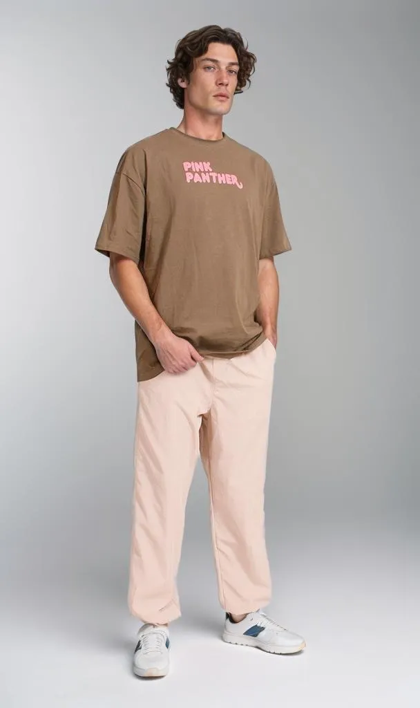 R207058 - Graphic Printed Oversized T-Shirt - Olive Green
