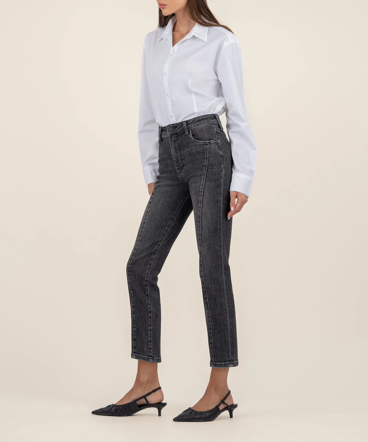 Reese High Rise Ankle Straight Leg