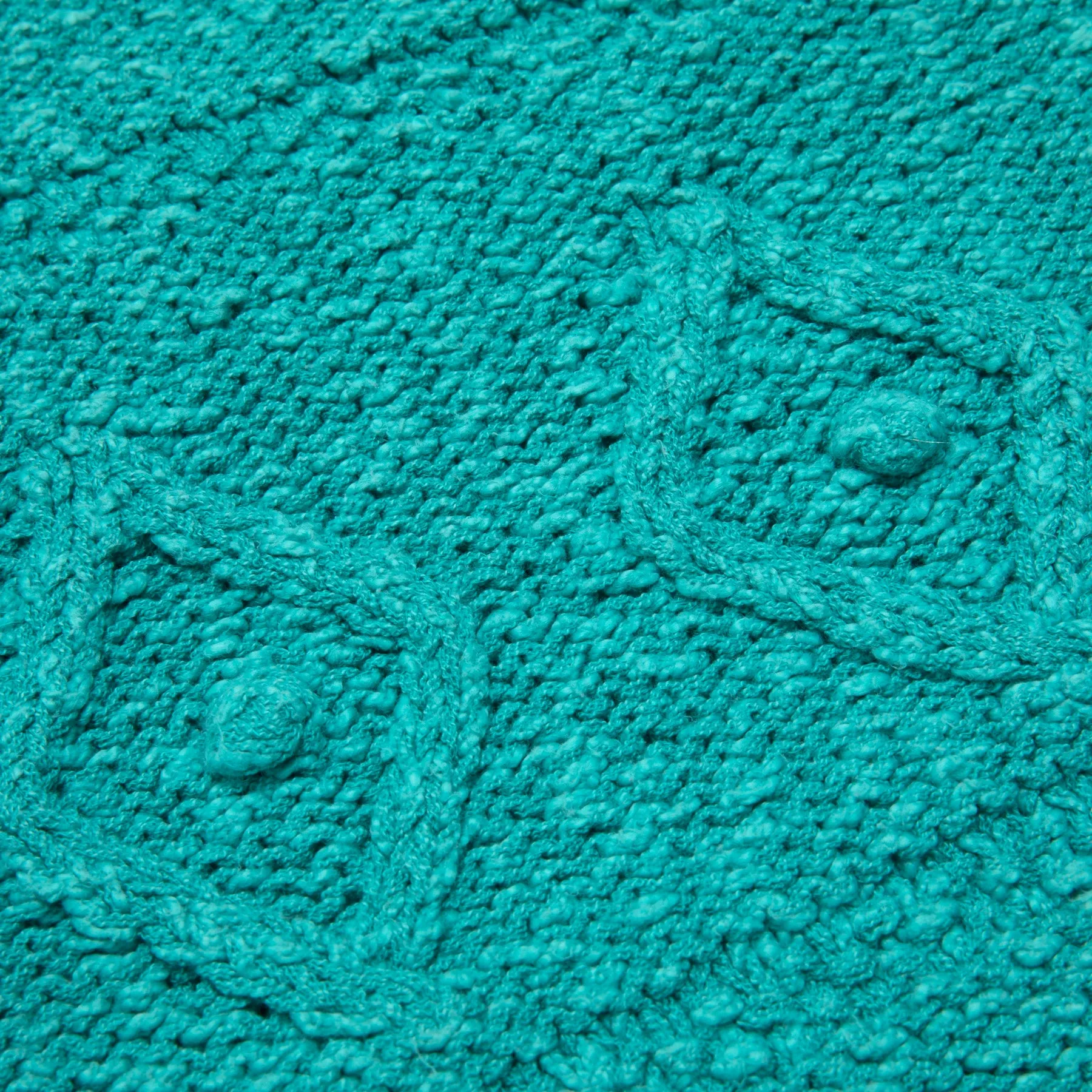 Sculptural Cablework Menorah Motif Cardigan