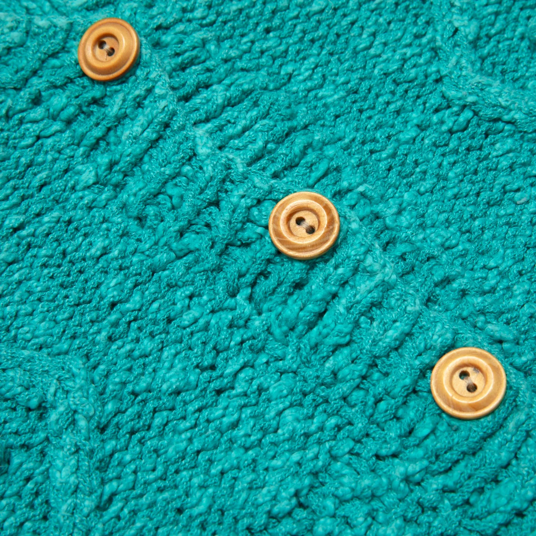 Sculptural Cablework Menorah Motif Cardigan