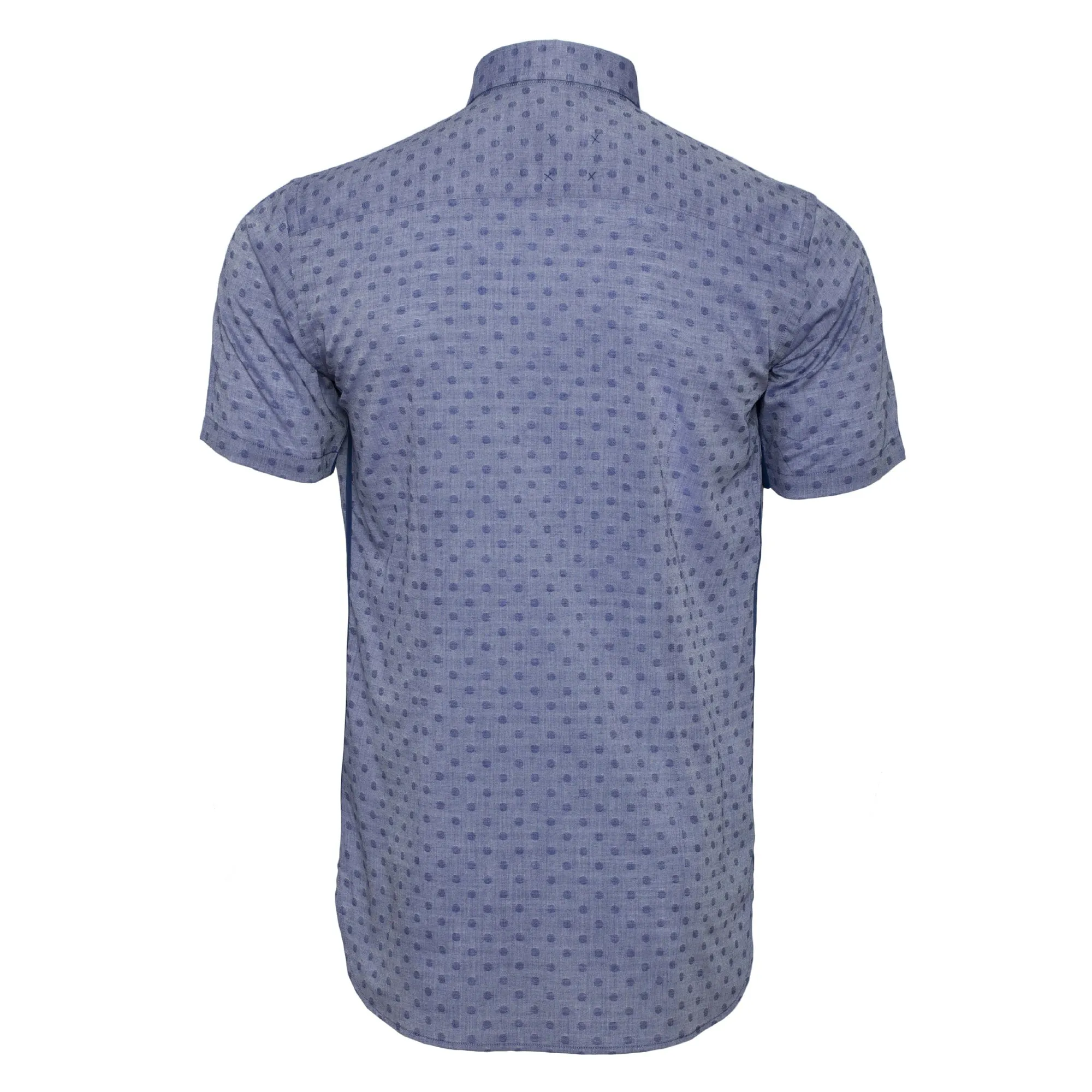 Slim Fit Dot Shirt - Blue