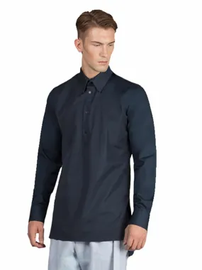 Slim Fit Kaftan Shirt - Blue