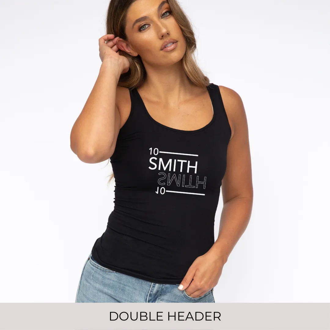 Slim-Fit Tank in Black