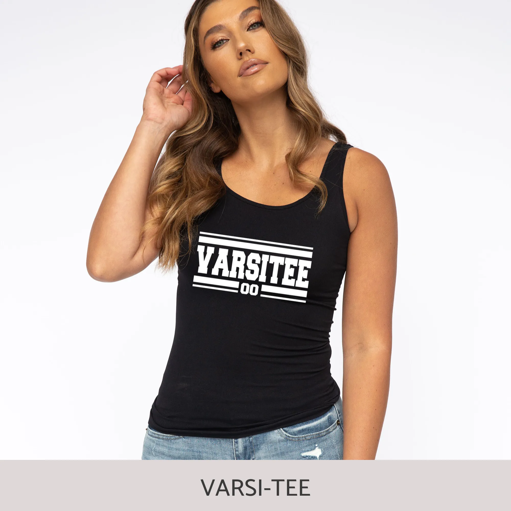 Slim-Fit Tank in Black