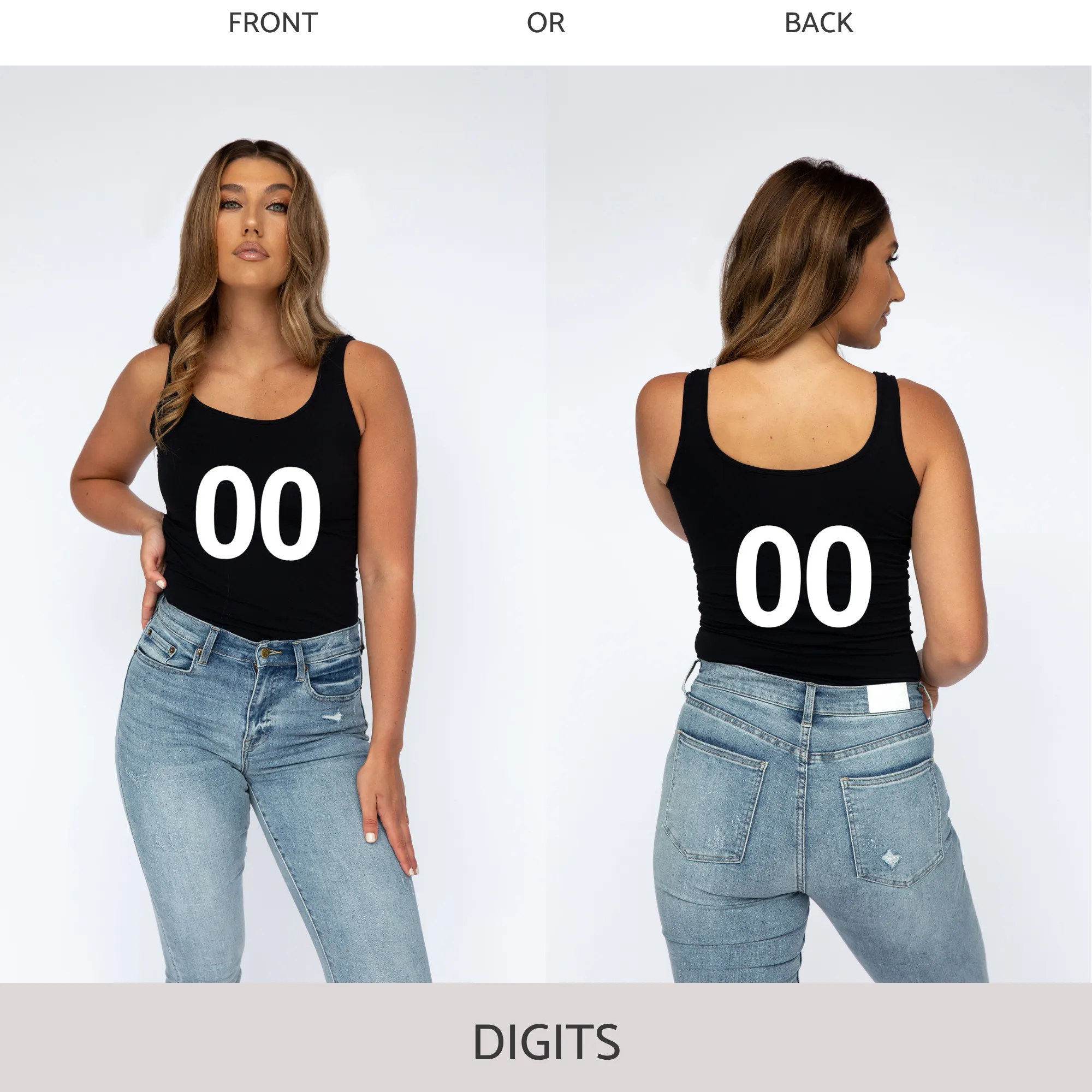 Slim-Fit Tank in Black