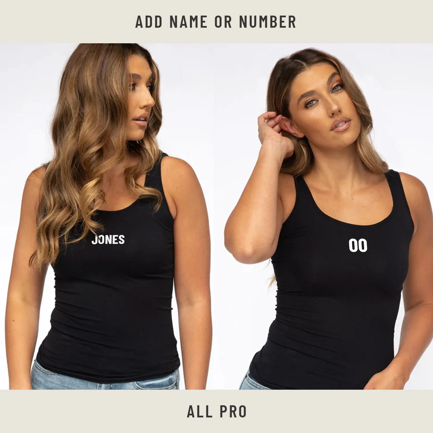 Slim-Fit Tank in Black