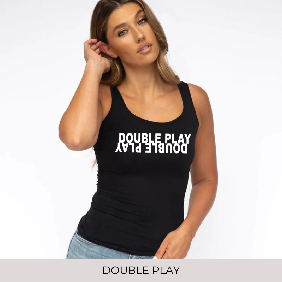 Slim-Fit Tank in Black