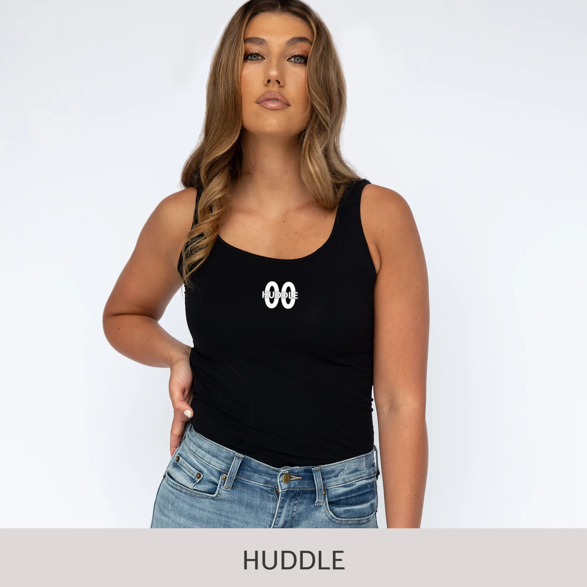 Slim-Fit Tank in Black