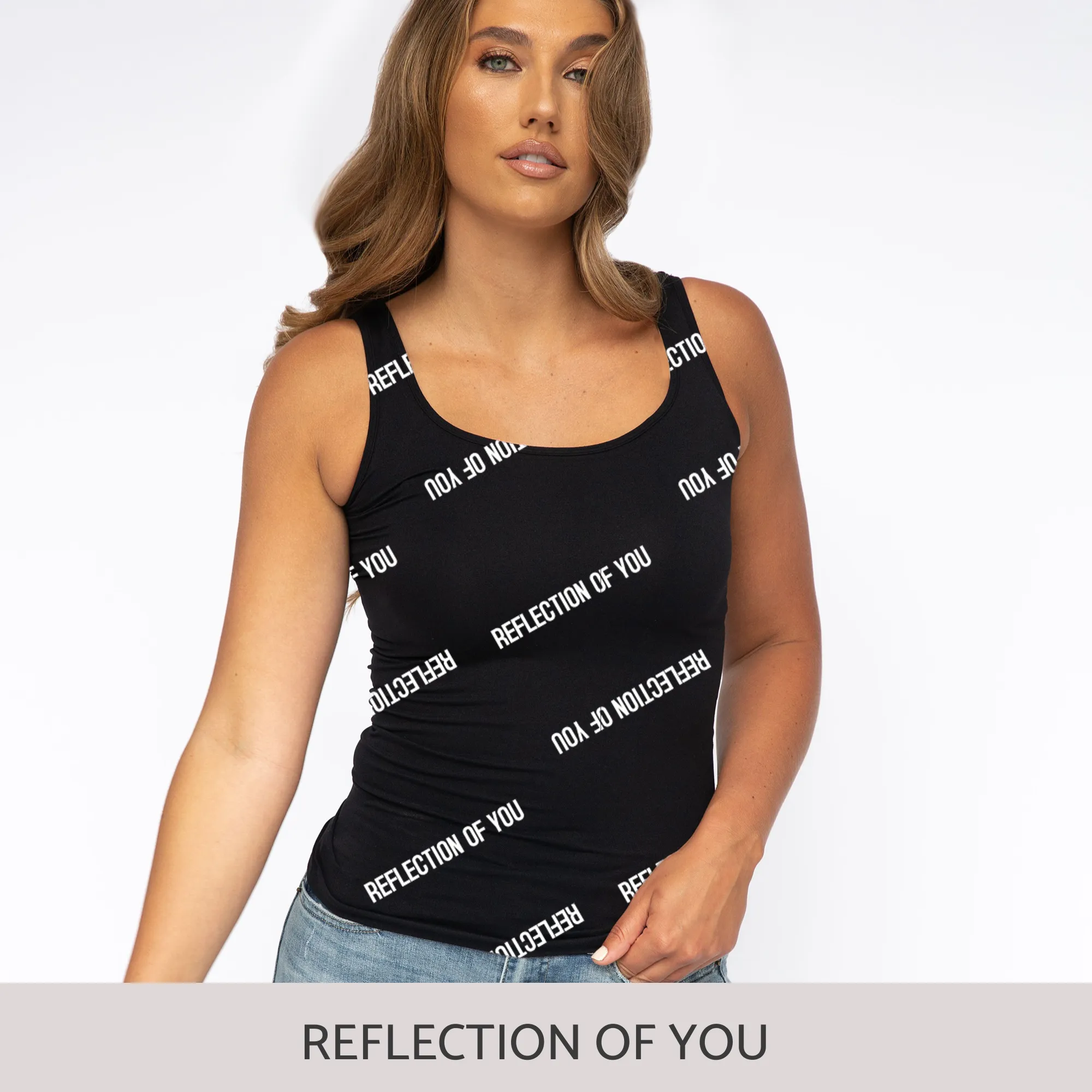 Slim-Fit Tank in Black
