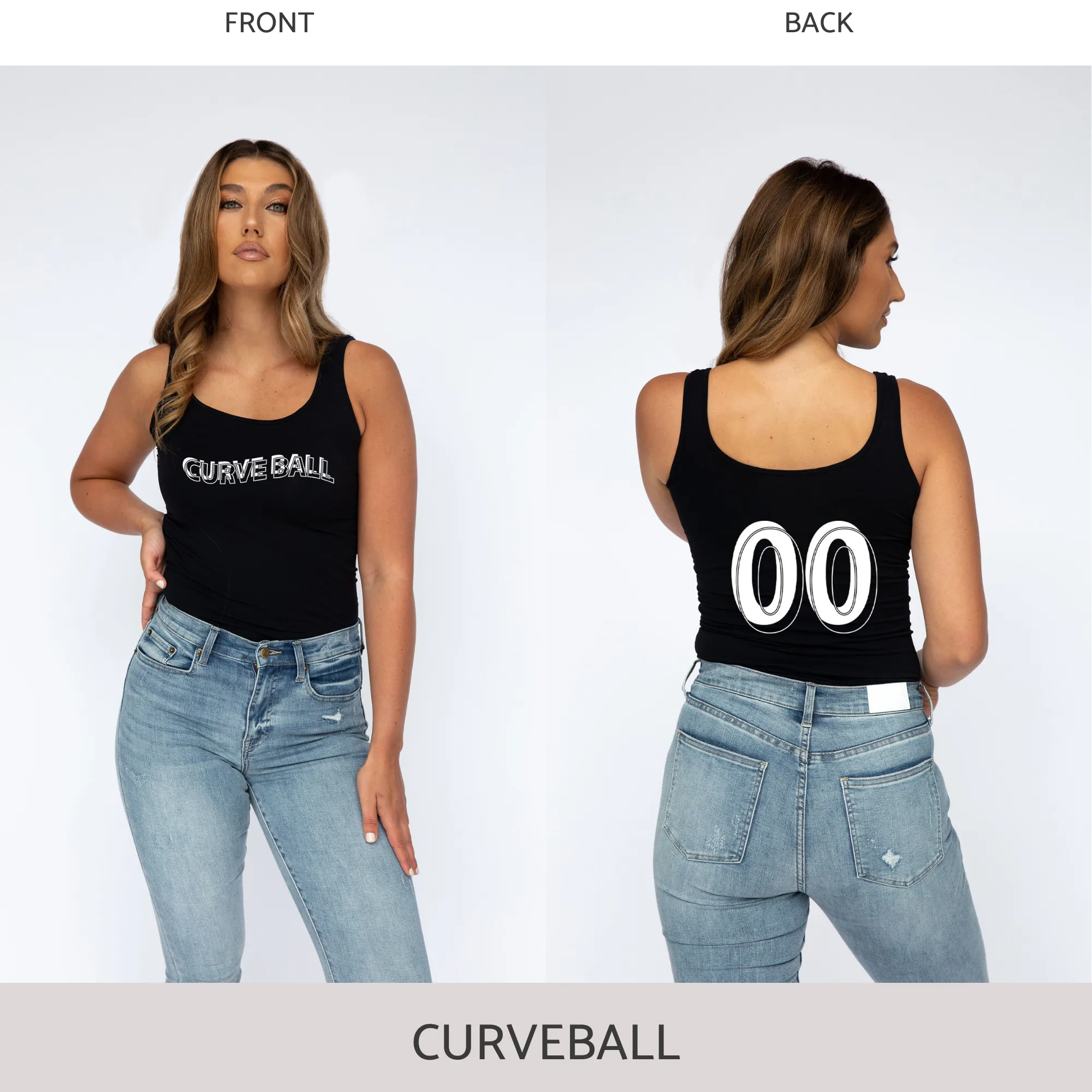 Slim-Fit Tank in Black