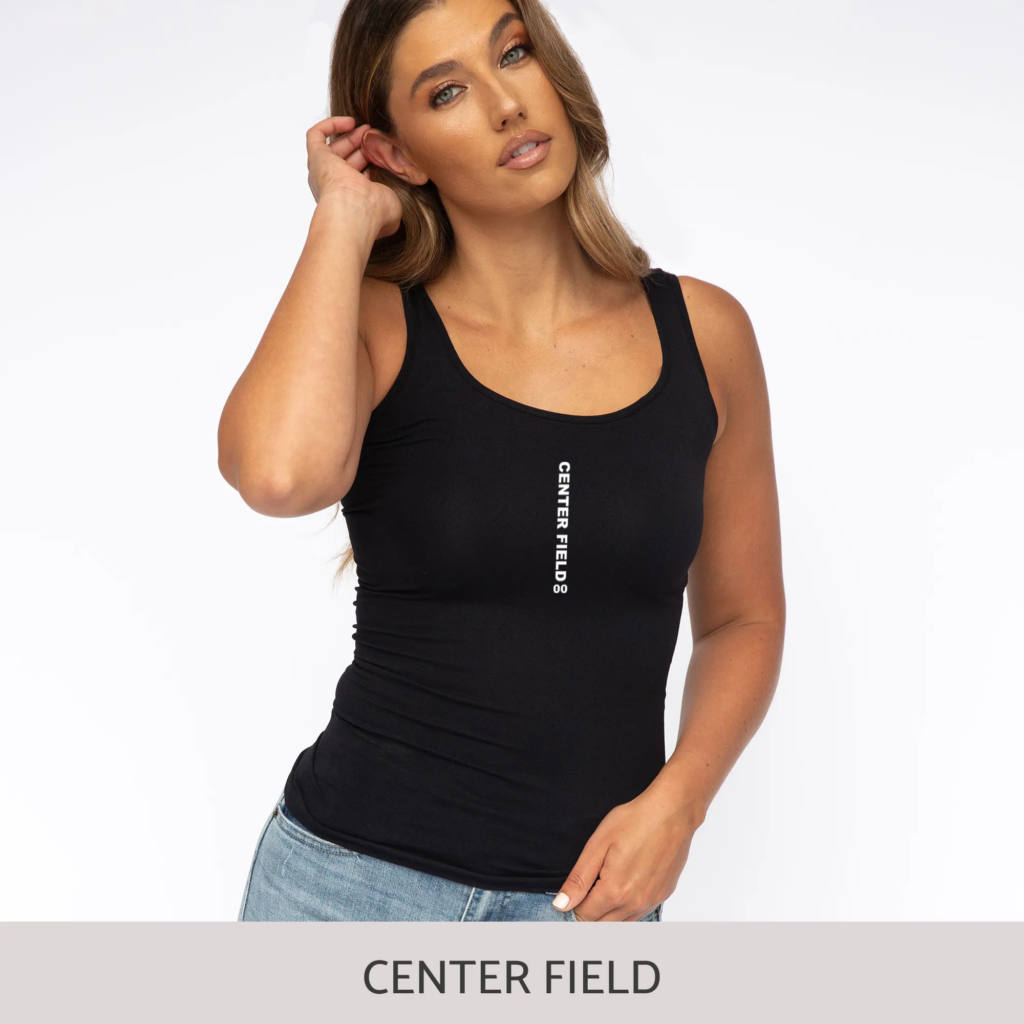 Slim-Fit Tank in Black