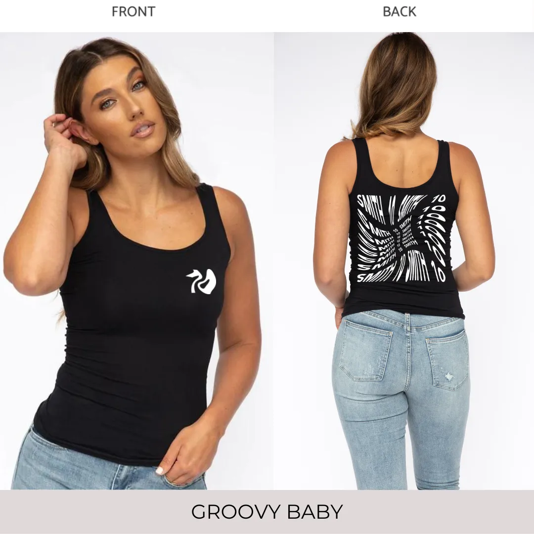 Slim-Fit Tank in Black