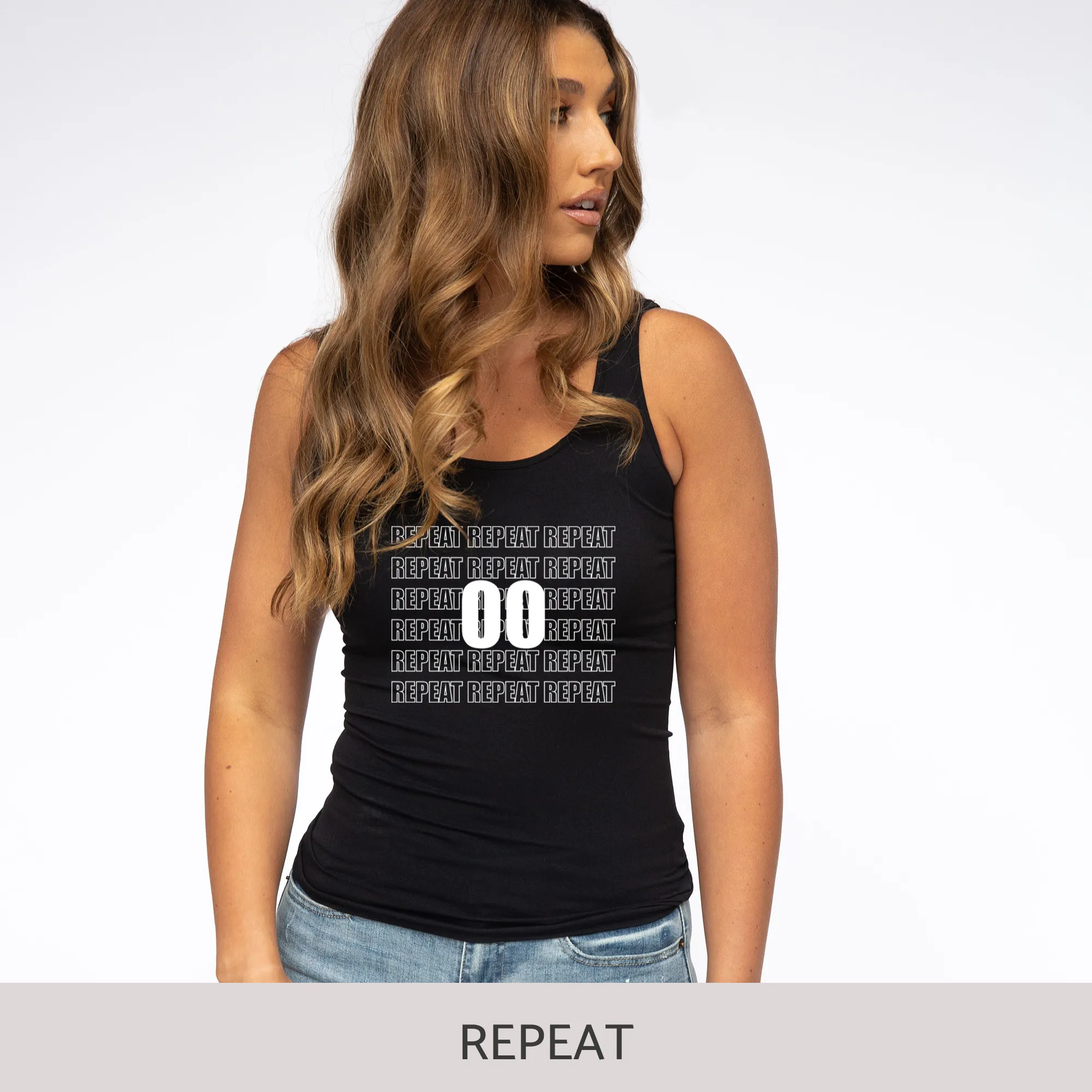 Slim-Fit Tank in Black