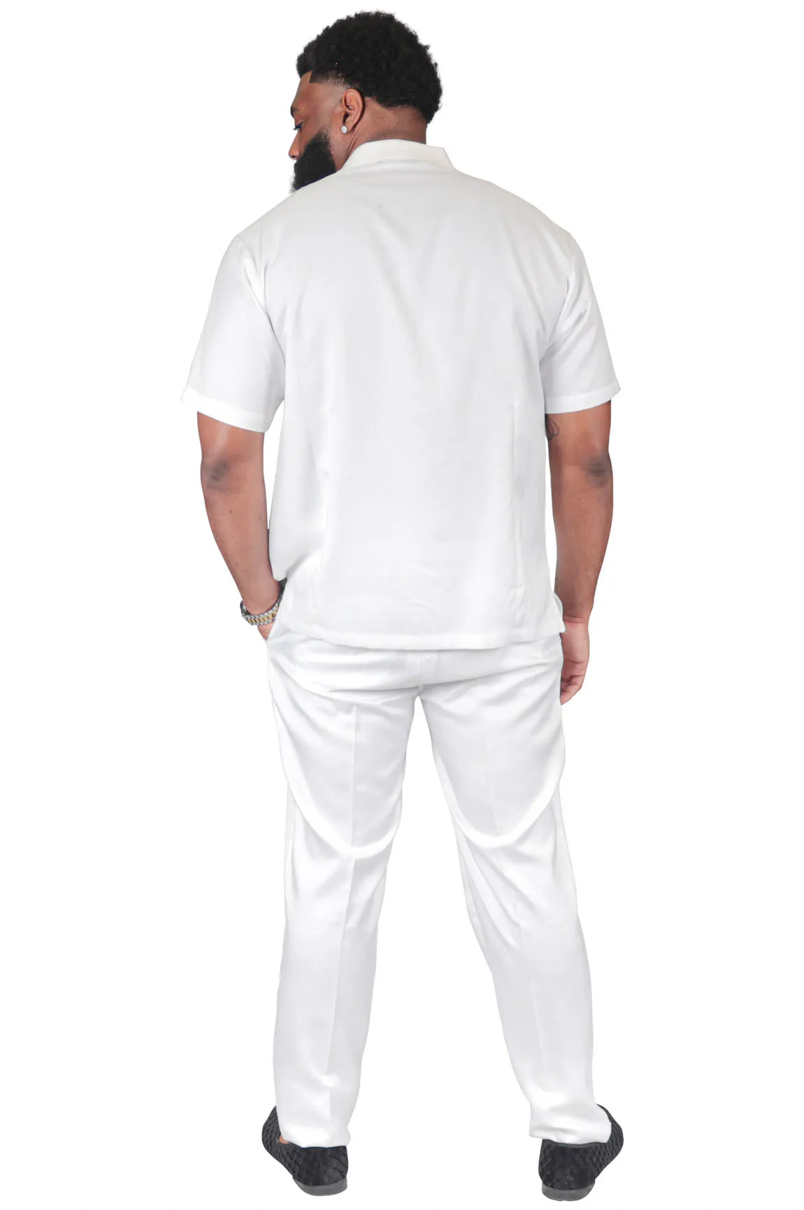Solid Man 2 Piece Set, White